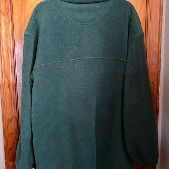 NFL Green Bay Packers Dark Green Fleece Quarter-Zip Pullover - Picture 2 of 3